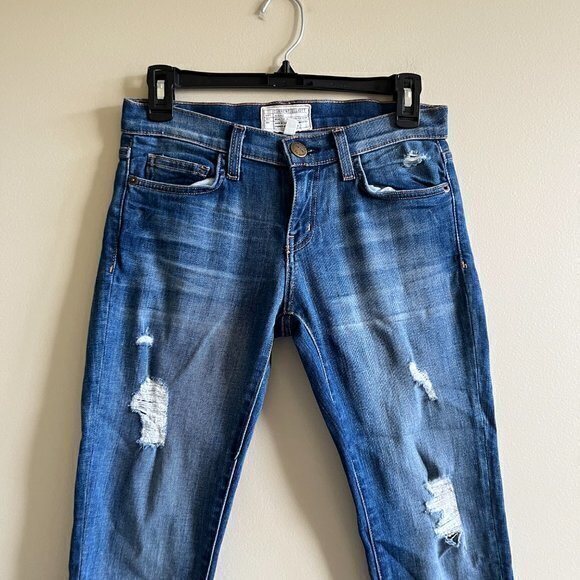 Current/Elliott Women's The Stiletto Skinny Jean in Niagara Destroy Wash Size 25 - Picture 3 of 8